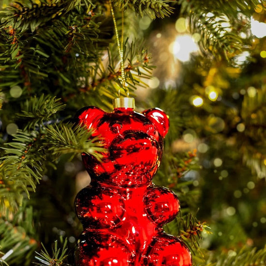 CRYSTAL HAZE CRYSTAL HAZE Nostalgia Bear Ornament BLUSHING RED