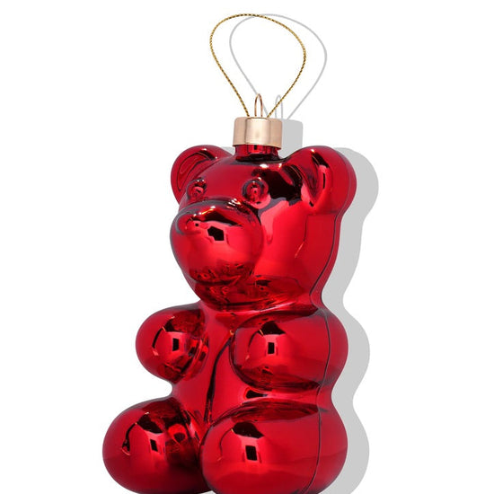CRYSTAL HAZE CRYSTAL HAZE Nostalgia Bear Ornament BLUSHING RED