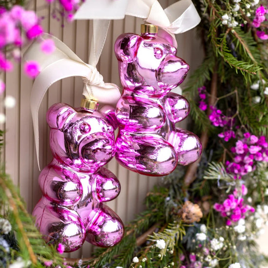 CRYSTAL HAZE CRYSTAL HAZE Nostalgia Bear Ornament ROSY