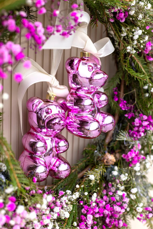 CRYSTAL HAZE CRYSTAL HAZE Nostalgia Bear Ornament ROSY