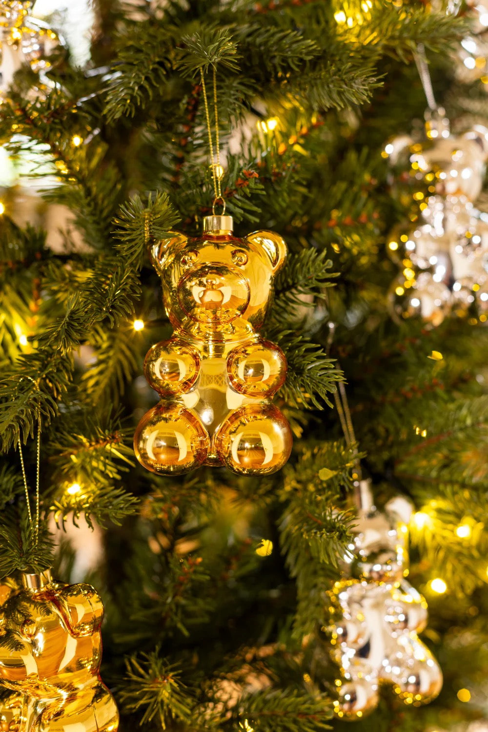CRYSTAL HAZE CRYSTAL HAZE Nostalgia Bear Ornament SHIMMERING LIGHTS