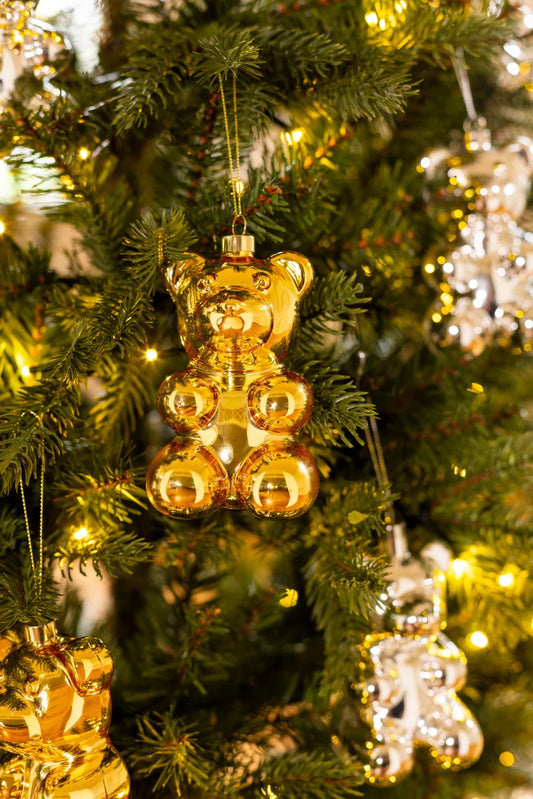 CRYSTAL HAZE CRYSTAL HAZE Nostalgia Bear Ornament SHIMMERING LIGHTS