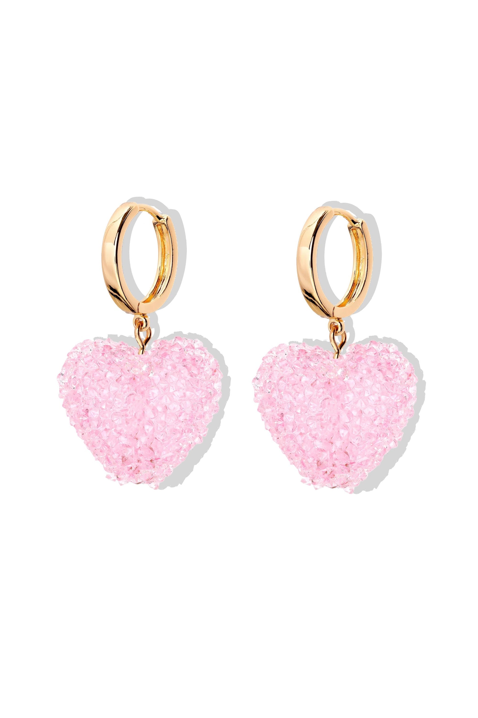 CRYSTAL HAZE CRYSTAL HAZE Jelly Heart Hoops BABY PINK