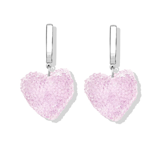 CRYSTAL HAZE CRYSTAL HAZE Jelly Heart Hoops TUTTIFRUTTI