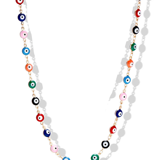 CRYSTAL HAZE CRYSTAL HAZE Evil Eye Rainbow Necklace
