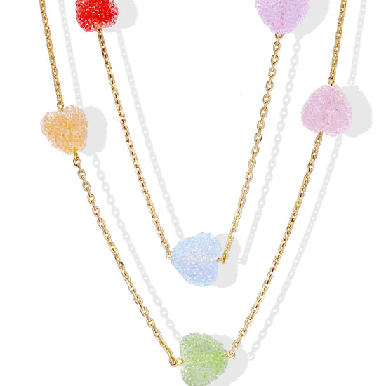 CRYSTAL HAZE CRYSTAL HAZE Jelly Heart Layering Necklace