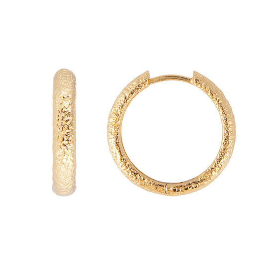 FAIRLEY FAIRLEY Antique Gold Maxi Hoop