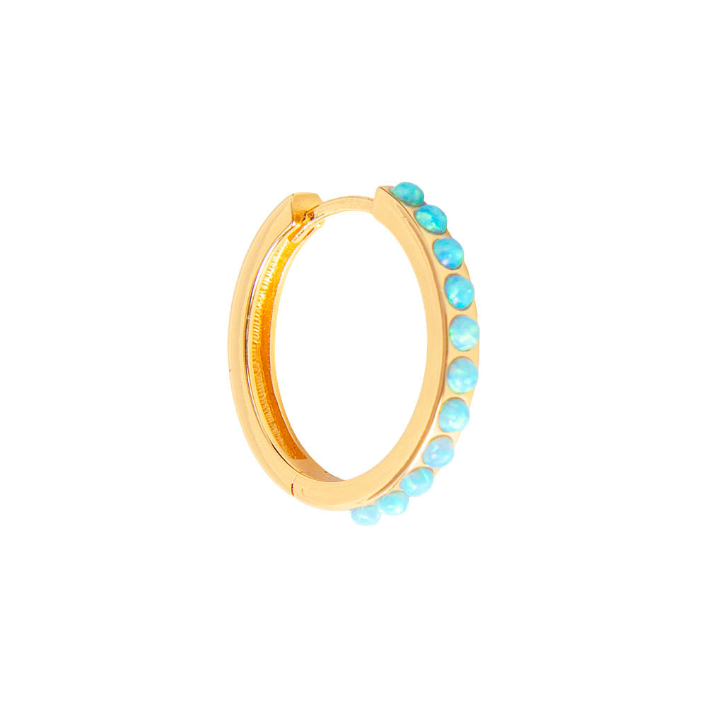 FAIRLEY FAIRLEY Blue Opal Crystal Maxi Hoop