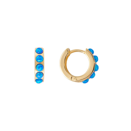 FAIRLEY FAIRLEY Indigo Opal Crystal Huggie