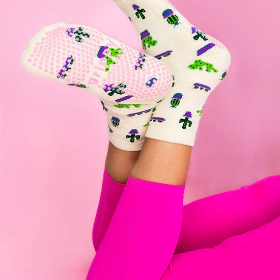 Grippy GRIPPY Cactus Grippy Sock: M/L - Size 8.5 to 10.5 women's AU sizing