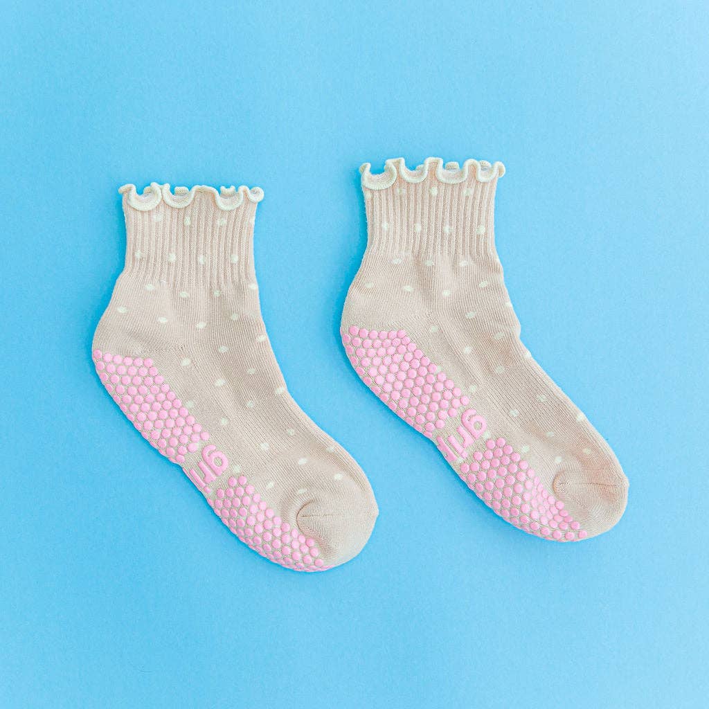 Grippy GRIPPY Dotty Grippy Socks: Black / S/M - Up to size 8 women's AU