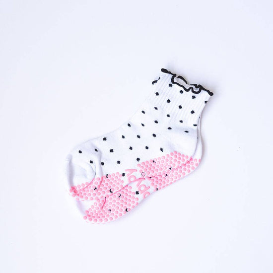 Grippy GRIPPY Dotty Grippy Socks: Pink + Red / S/M - Up to size 8 women's AU