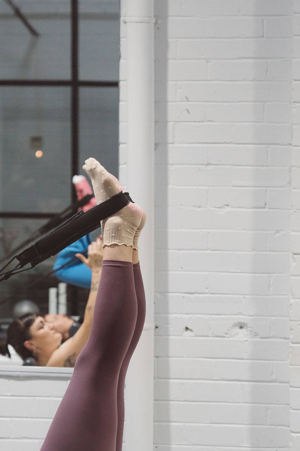 Grippy GRIPPY Dotty Grippy Socks: Pink + Red / S/M - Up to size 8 women's AU