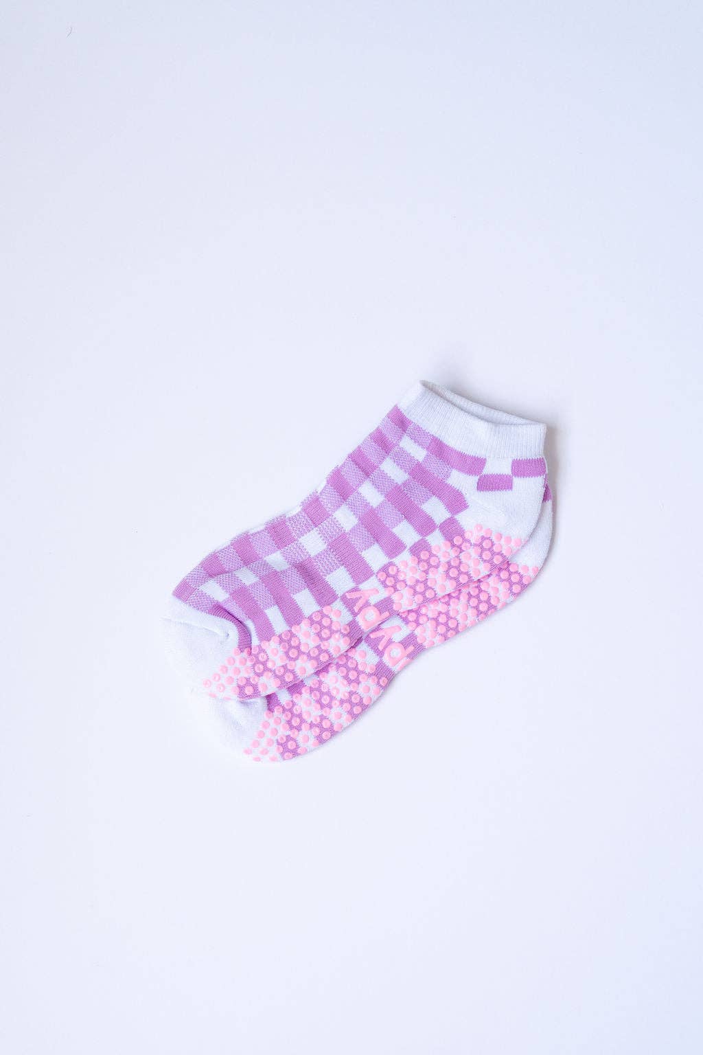 Grippy GRIPPY Gingham Ankle Grippy Socks: Green / S/M - Up to size 8 women's AU sizing