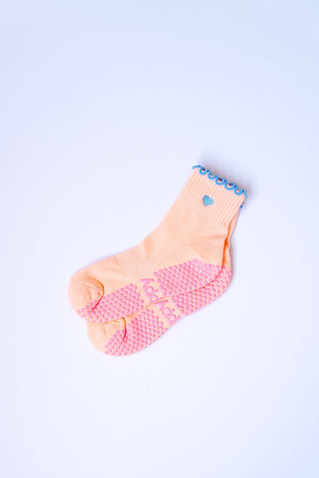 Grippy GRIPPY Pastel Ankle Frill Grippy Socks: Confetti + Blue / S/M - Up to size 8 women's AU