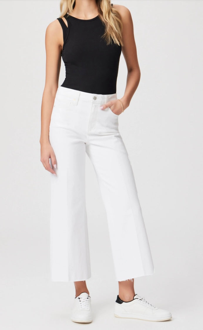 PAIGE PAIGE Anessa Wide Leg CRISP WHITE