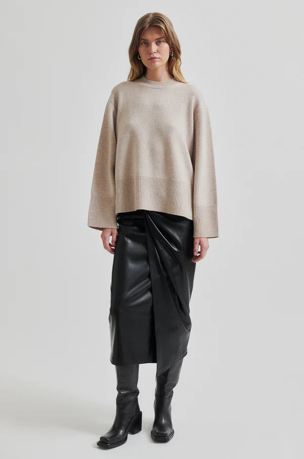 SECOND FEMALE SECOND FEMALE Sema Leather Look Skirt