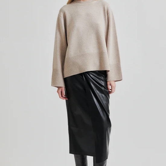 SECOND FEMALE SECOND FEMALE Sema Leather Look Skirt