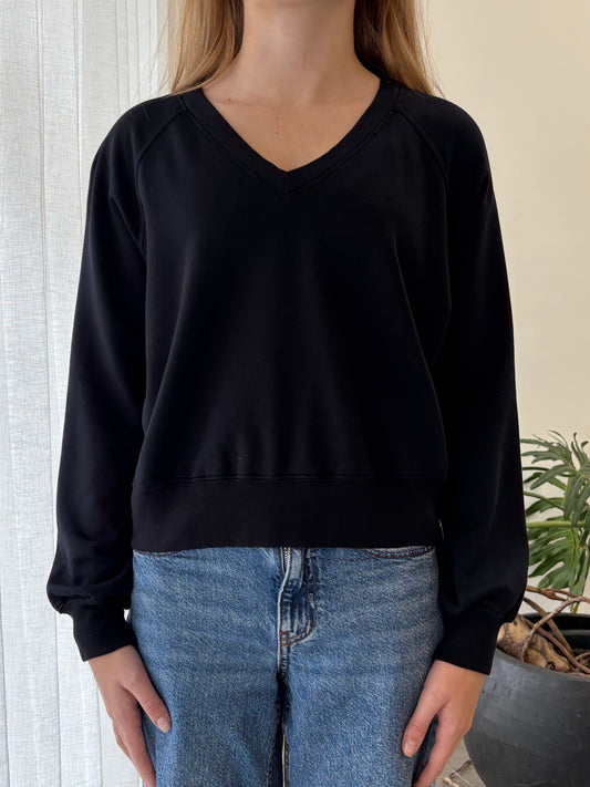 STATESIDE Softest Fleece V Neck Sweatshirt