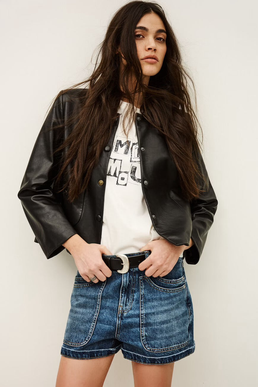 Ba&sh Ba&sh Mylos Leather Jacket 1
