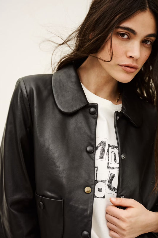Ba&sh Ba&sh Mylos Leather Jacket 1