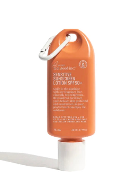 Balance Geelong FEEL GOOD INC. Sensitive Sunscreen Lotion 50+ 75ml hanger