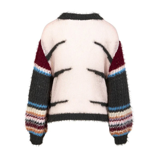 Coster Copenhagen COSTER COPENHAGEN Stripe Knit With Crochet Sleeves