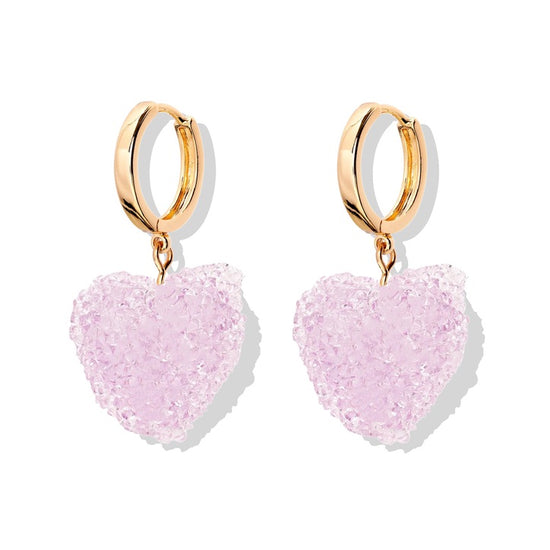 CRYSTAL HAZE CRYSTAL HAZE Jelly Heart Hoops TUTTIFRUTTI