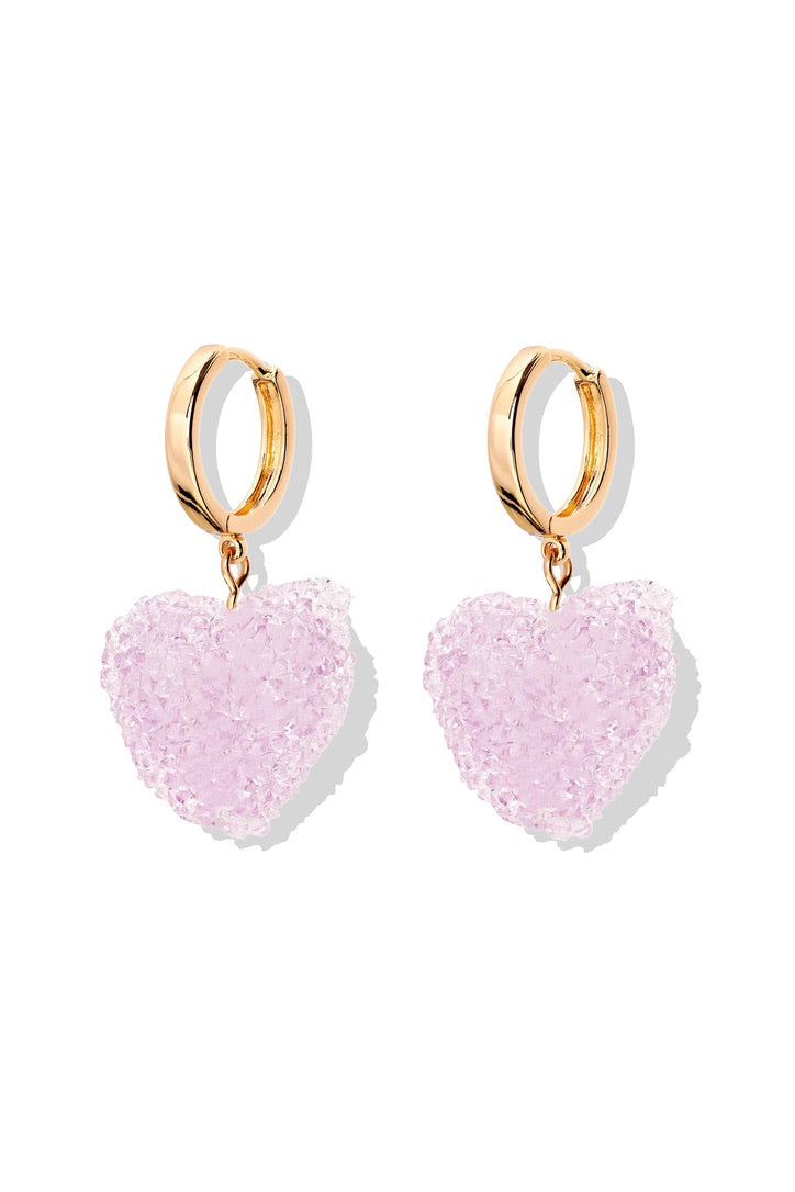 CRYSTAL HAZE CRYSTAL HAZE Jelly Heart Hoops TUTTIFRUTTI