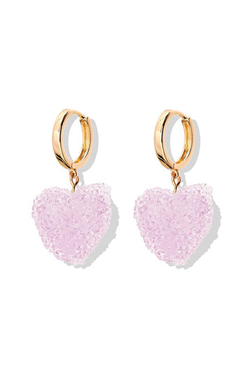 CRYSTAL HAZE CRYSTAL HAZE Jelly Heart Hoops TUTTIFRUTTI