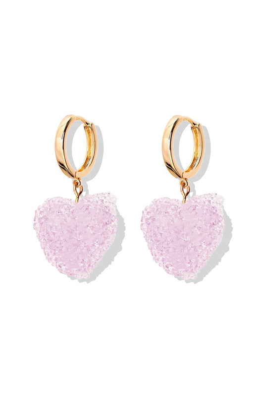 CRYSTAL HAZE CRYSTAL HAZE Jelly Heart Hoops TUTTIFRUTTI