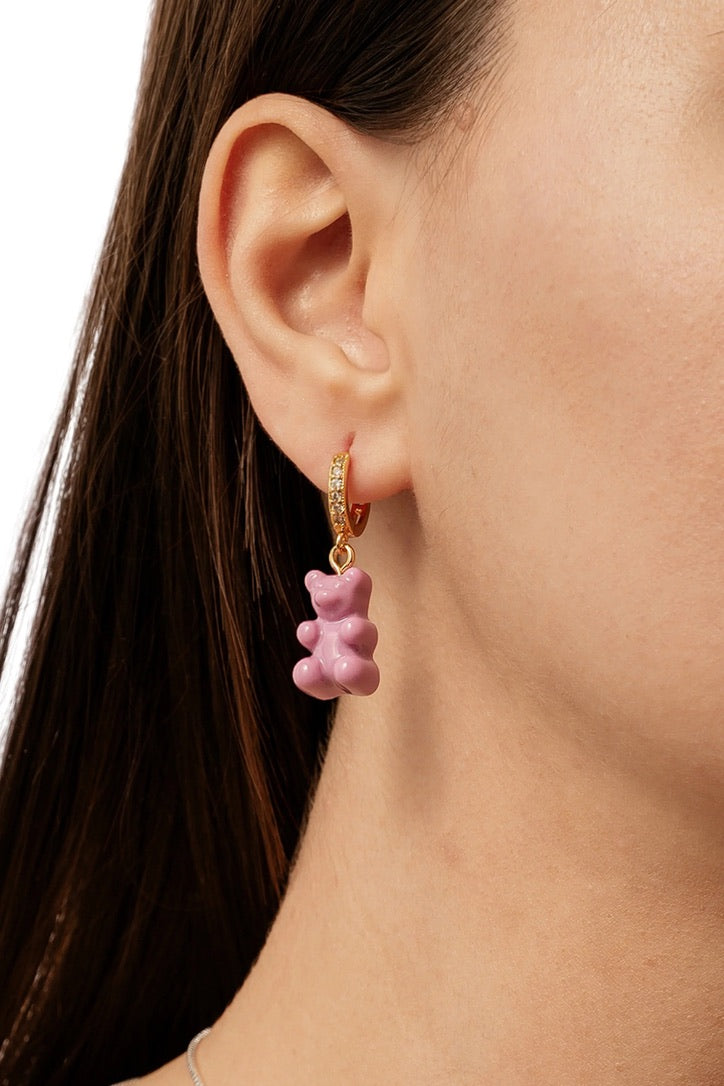 CRYSTAL HAZE CRYSTAL HAZE Nostalgia Bear Hoops MAUVE