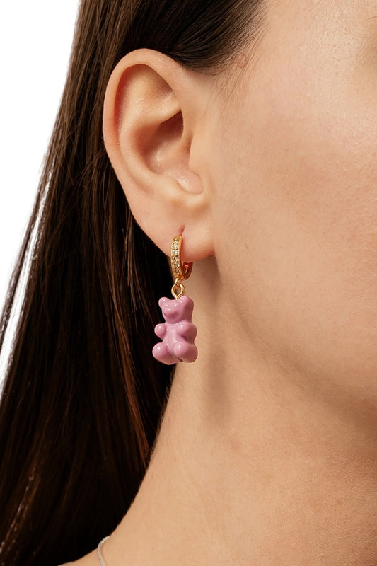 CRYSTAL HAZE CRYSTAL HAZE Nostalgia Bear Hoops MAUVE