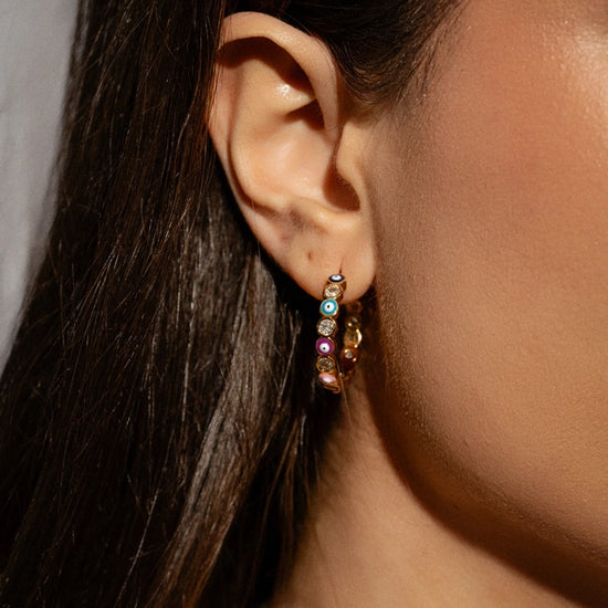CRYSTAL HAZE CRYSTAL HAZE Serena x Evil Eye Hoops
