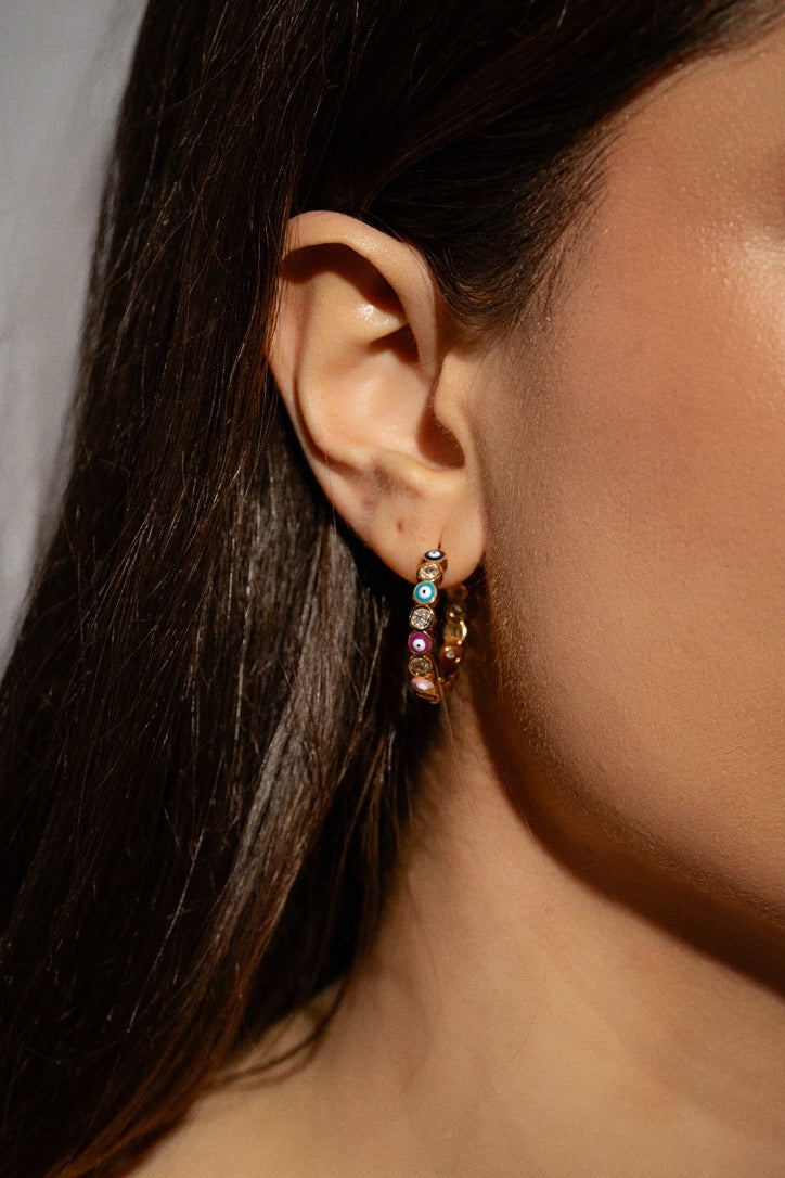 CRYSTAL HAZE CRYSTAL HAZE Serena x Evil Eye Hoops