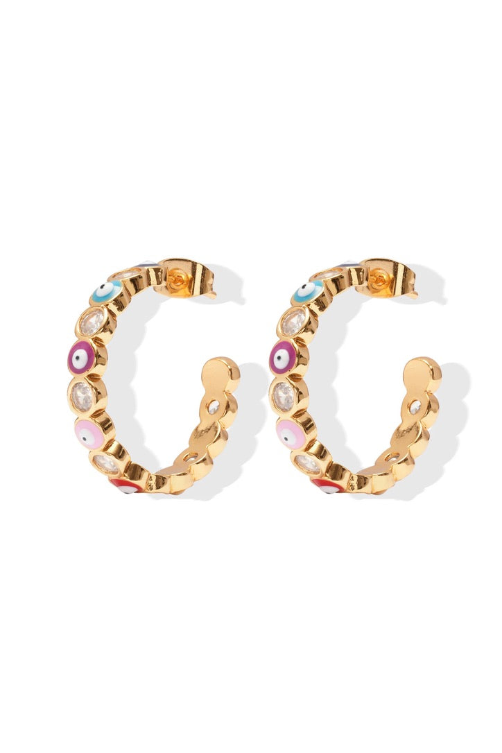 CRYSTAL HAZE CRYSTAL HAZE Serena x Evil Eye Hoops