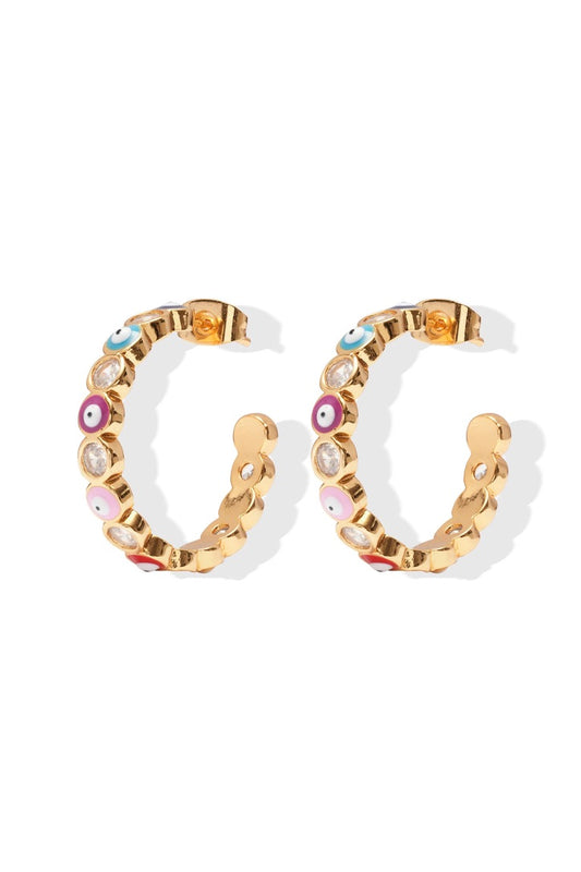 CRYSTAL HAZE CRYSTAL HAZE Serena x Evil Eye Hoops
