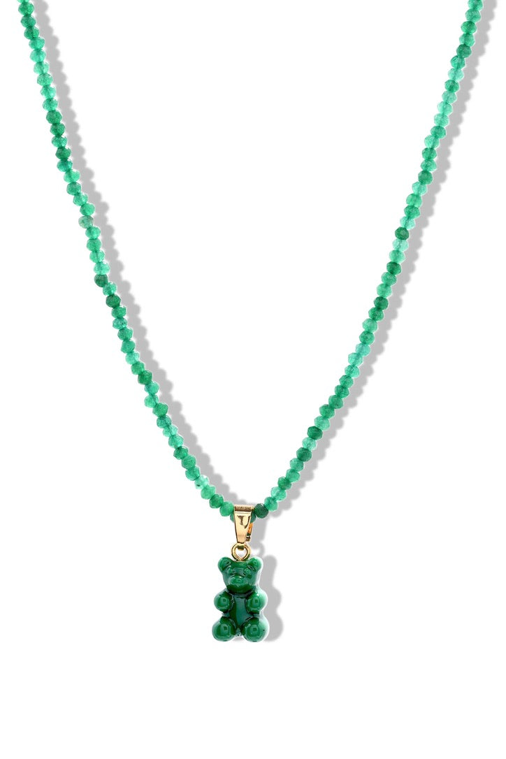 CRYSTAL HAZE CRYSTAL HAZE Beaded Nostalgia Bears EMERALD