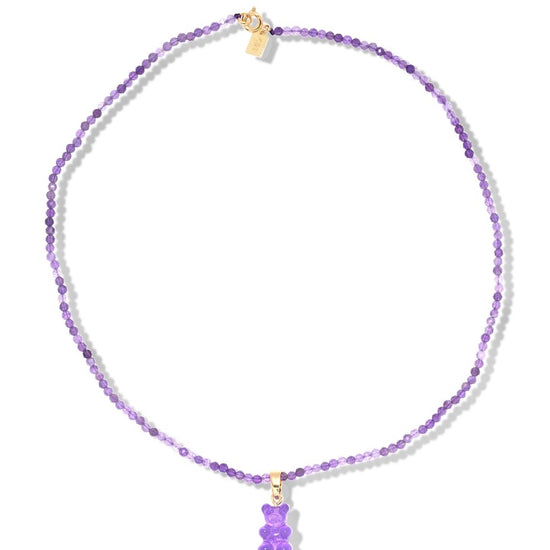 CRYSTAL HAZE CRYSTAL HAZE Beaded Nostalgia Bears PURPLE