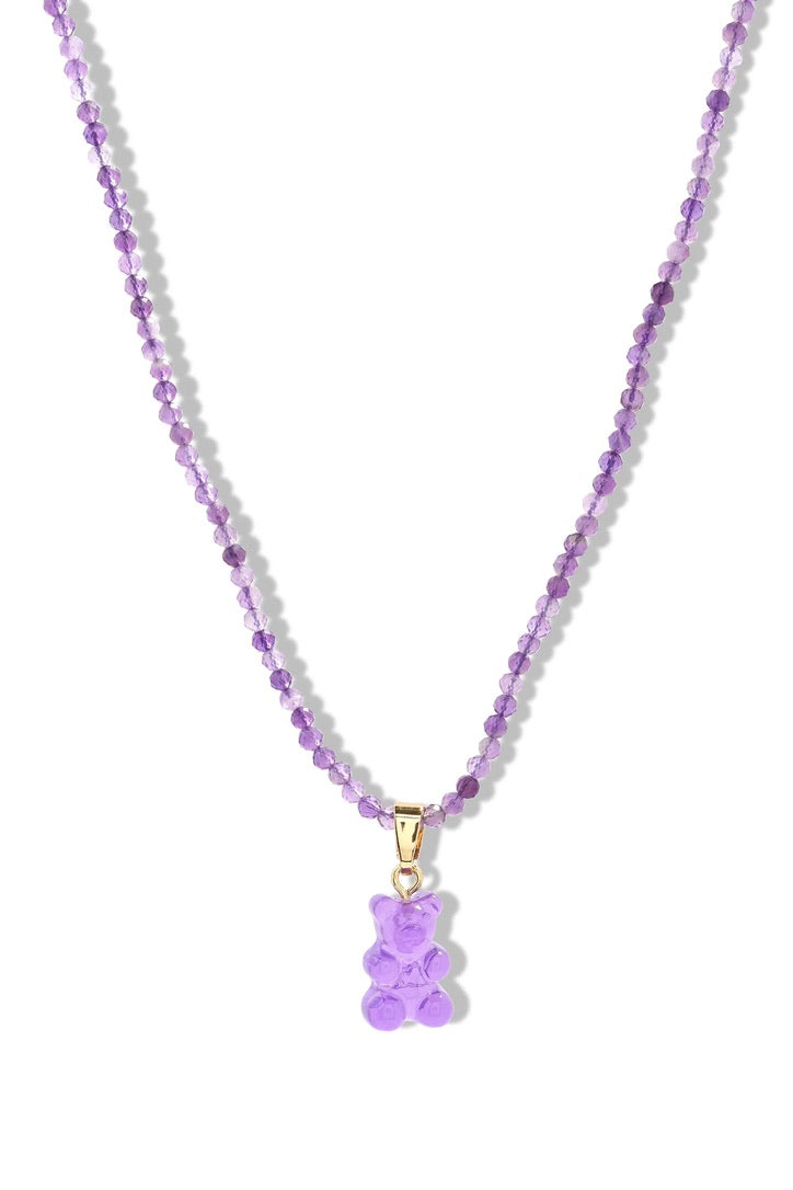 CRYSTAL HAZE CRYSTAL HAZE Beaded Nostalgia Bears PURPLE