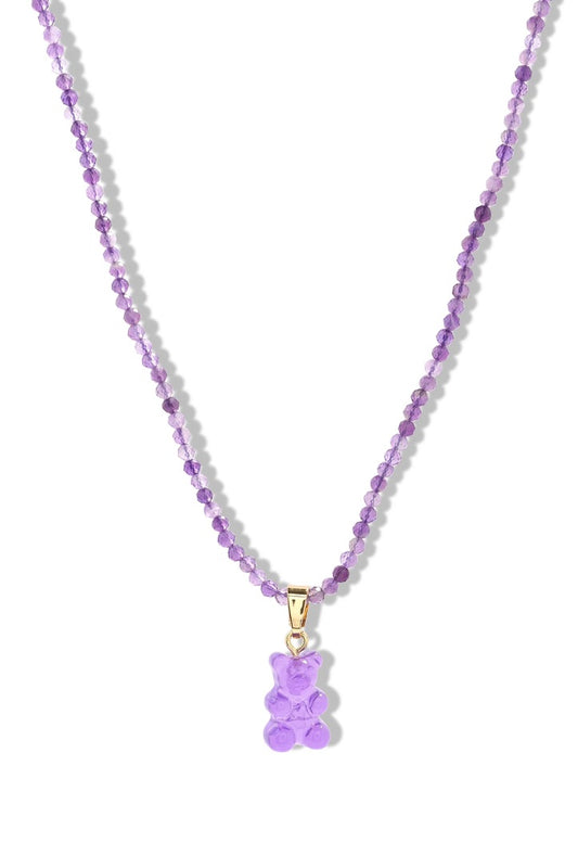 CRYSTAL HAZE CRYSTAL HAZE Beaded Nostalgia Bears PURPLE