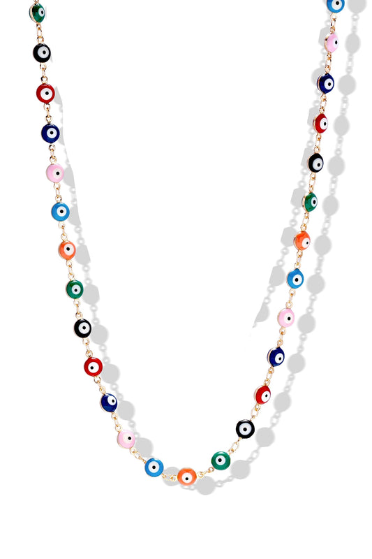 CRYSTAL HAZE CRYSTAL HAZE Evil Eye Rainbow Necklace