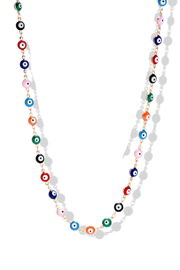 CRYSTAL HAZE CRYSTAL HAZE Evil Eye Rainbow Necklace