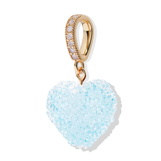 CRYSTAL HAZE CRYSTAL HAZE Jelly Heart Pendent Necklace BABY BLUE PAVE