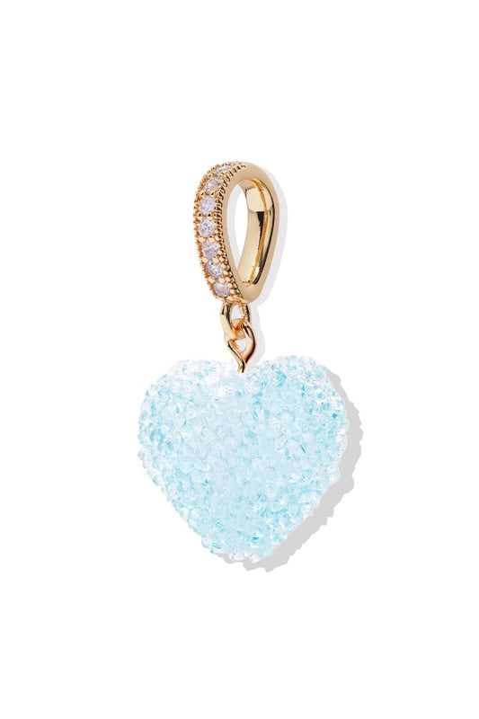 CRYSTAL HAZE CRYSTAL HAZE Jelly Heart Pendent Necklace BABY BLUE PAVE