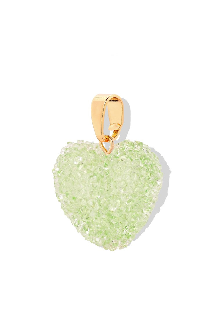 CRYSTAL HAZE CRYSTAL HAZE Jelly Heart Pendent Necklace PISTACHIO