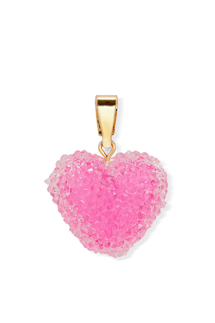 CRYSTAL HAZE CRYSTAL HAZE Jelly Heart Pendent Necklace RASPBERRY