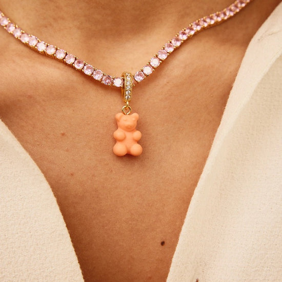 CRYSTAL HAZE CRYSTAL HAZE Pave Nostalgia Bear PEACHY