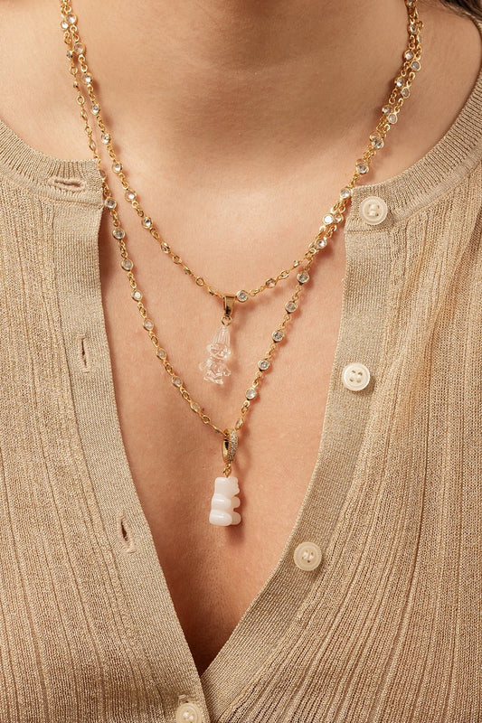 CRYSTAL HAZE CRYSTAL HAZE Pave Nostalgia Bear PEARLY