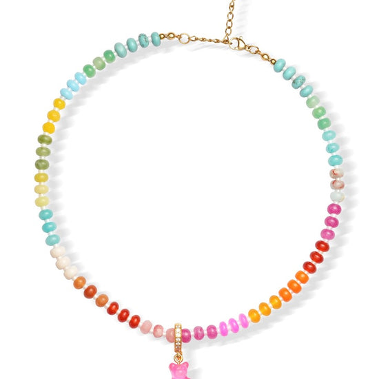 CRYSTAL HAZE CRYSTAL HAZE Tropical Bear Necklace PINK